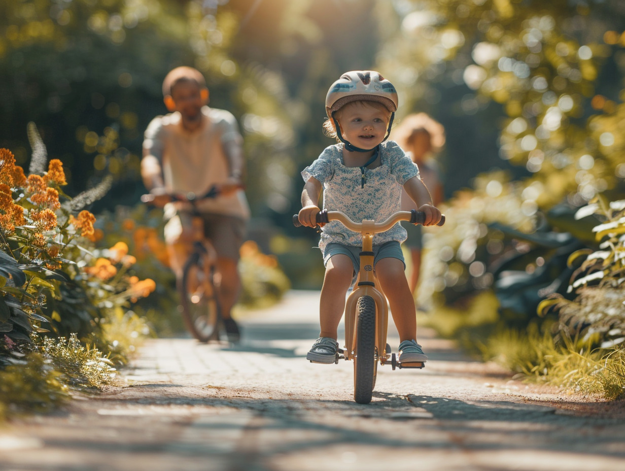 enfants vélo sans pédale